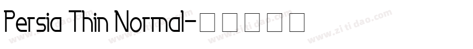 Persia Thin Normal字体转换